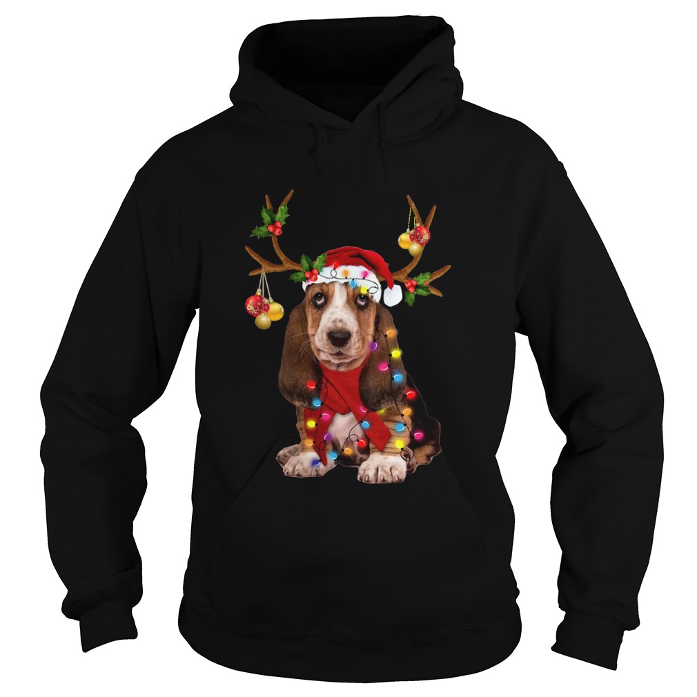 Basset Hound Gorgeous Reindeer Hoodie