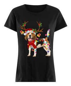 Beagle Gorgeous Reindeer Crewneck Christmas  Classic Women's T-shirt