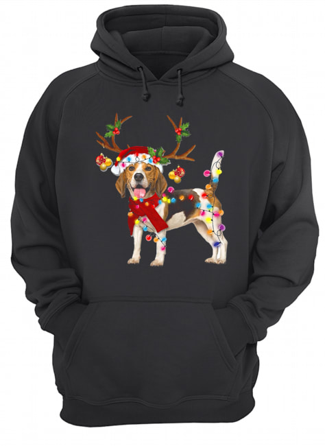 Beagle Gorgeous Reindeer Crewneck Christmas Unisex Hoodie