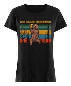 Bears beer ich hasse menschen vintage  Classic Women's T-shirt