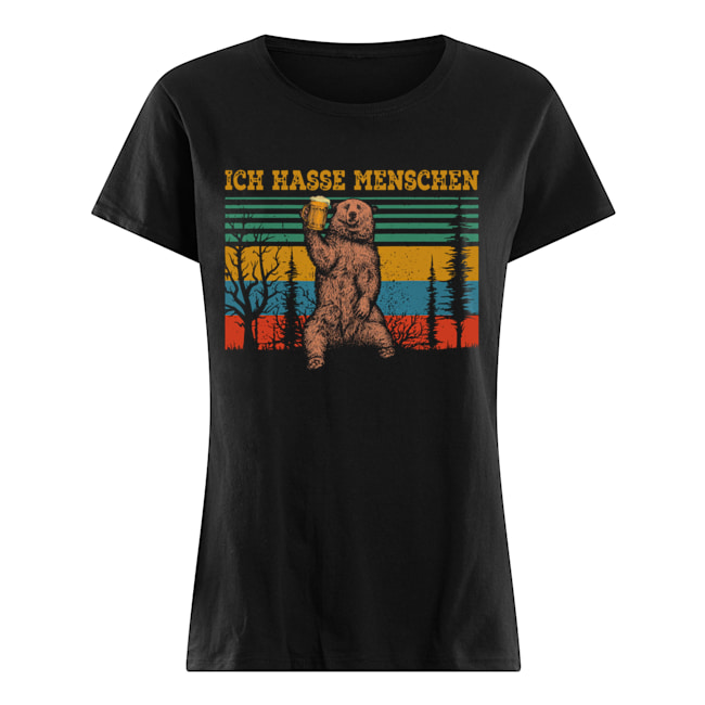 Bears beer ich hasse menschen vintage Classic Women's T-shirt