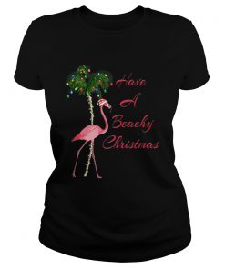 Beautiful Have A Beachy Christmas Flamingo  Classic Ladies