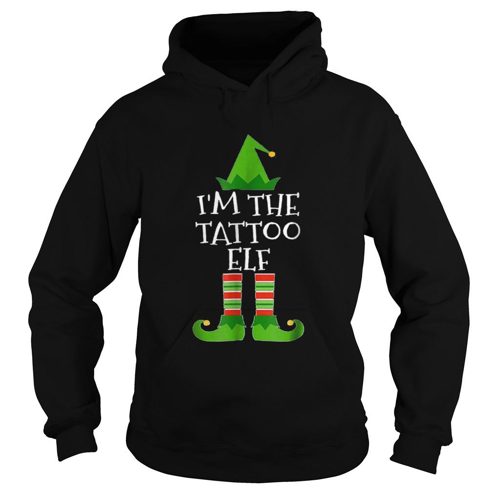 Beautiful Im The Tattoo Elf Matching Family Group Christmas Hoodie