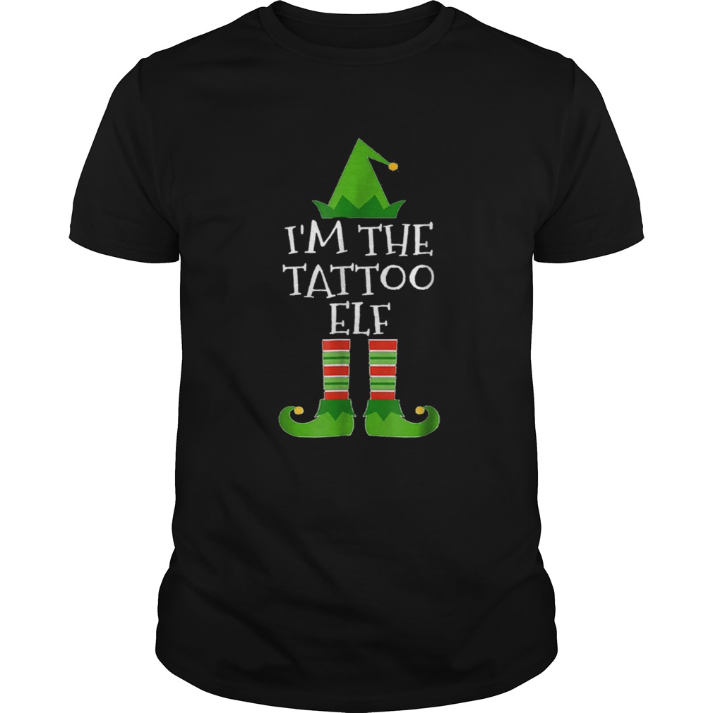 Beautiful Im The Tattoo Elf Matching Family Group Christmas shirt