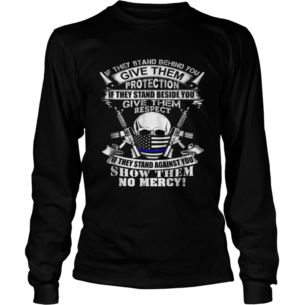 Beautiful Law Enforcement Thin Blue Line Flag Police Christmas LongSleeve