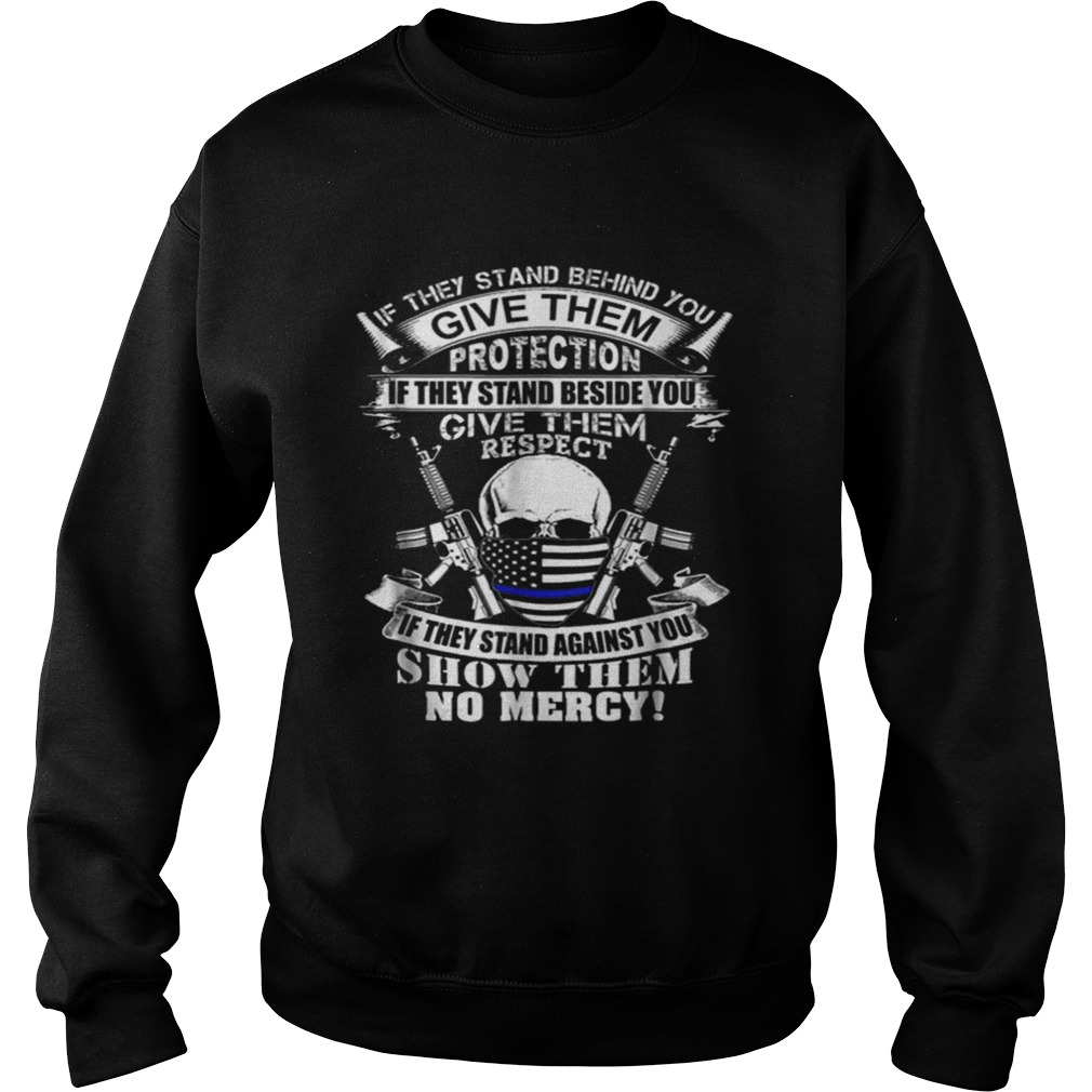 Beautiful Law Enforcement Thin Blue Line Flag Police Christmas Sweatshirt