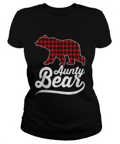 Beautiful Plaid Aunty Bear Christmas Pajama Family Ugly  Classic Ladies