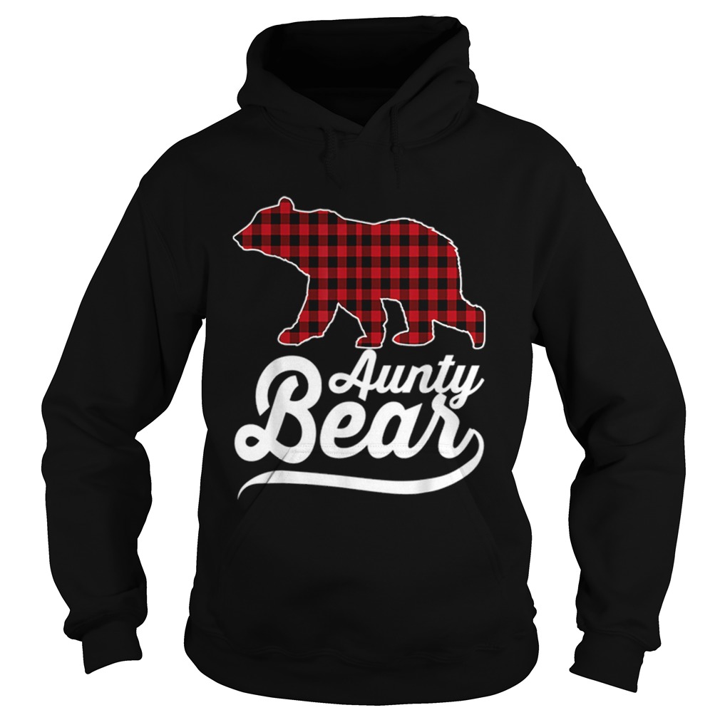 Beautiful Plaid Aunty Bear Christmas Pajama Family Ugly Hoodie