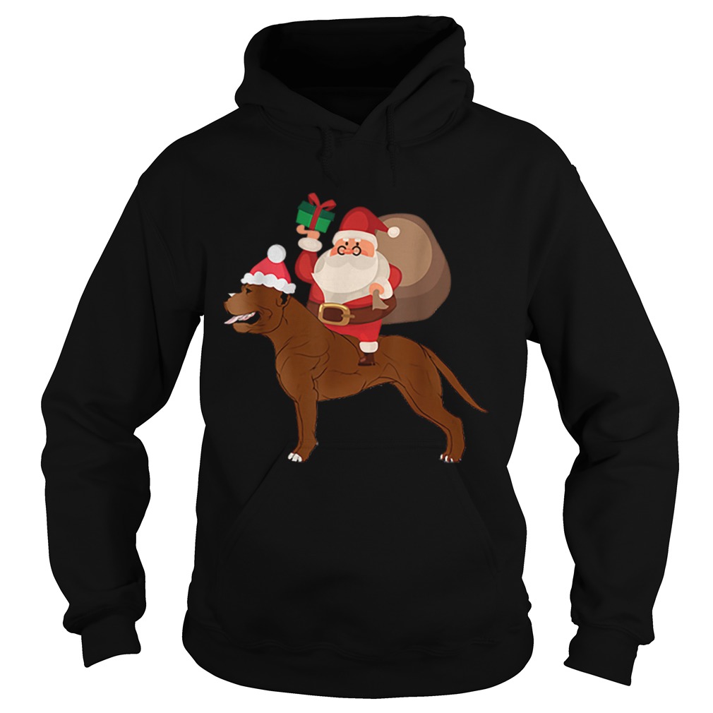 Beautiful Santa Riding Cane Corso Christmas Pajama Gift Hoodie