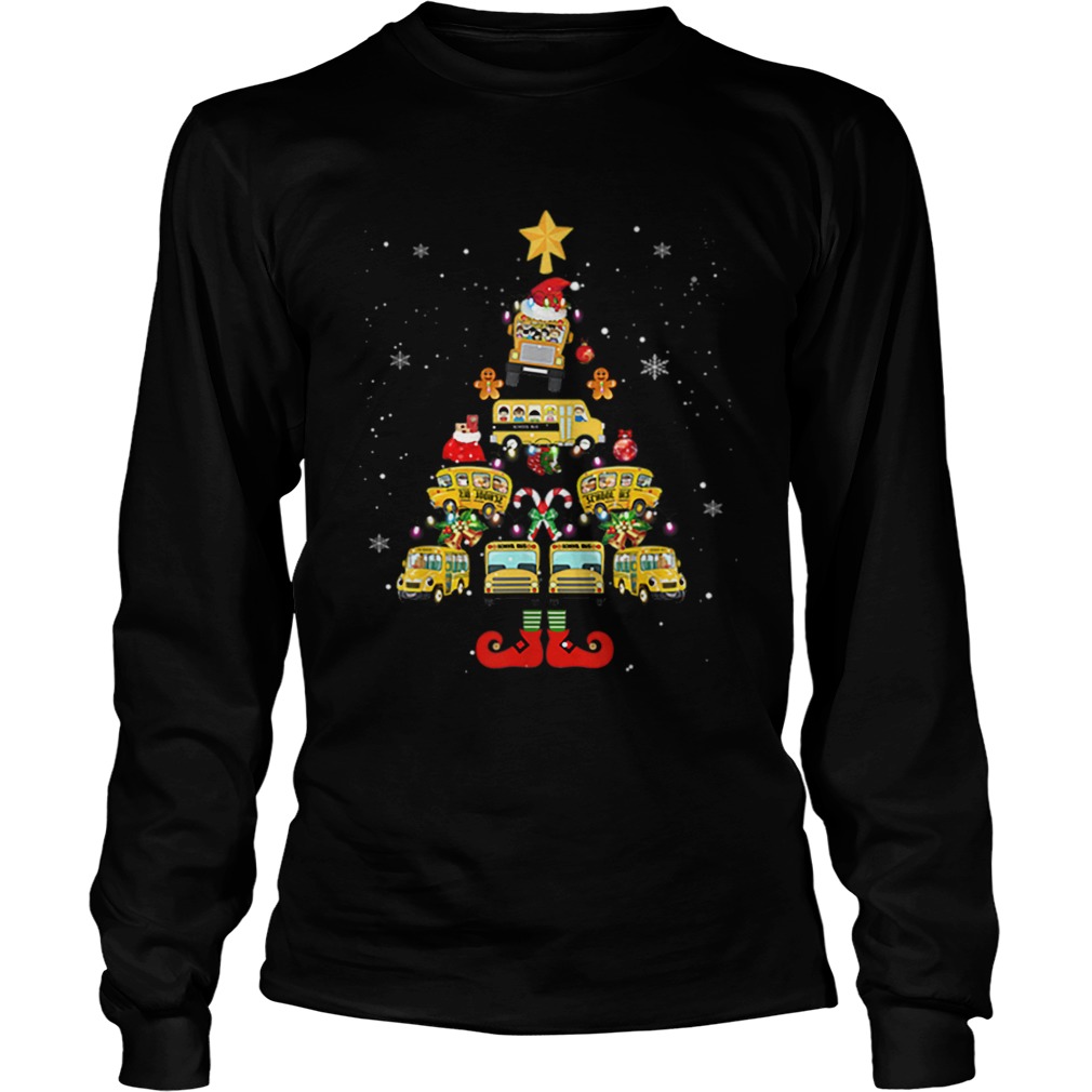 Beautiful School Bus Driver Christmas Tree Gift LongSleeve