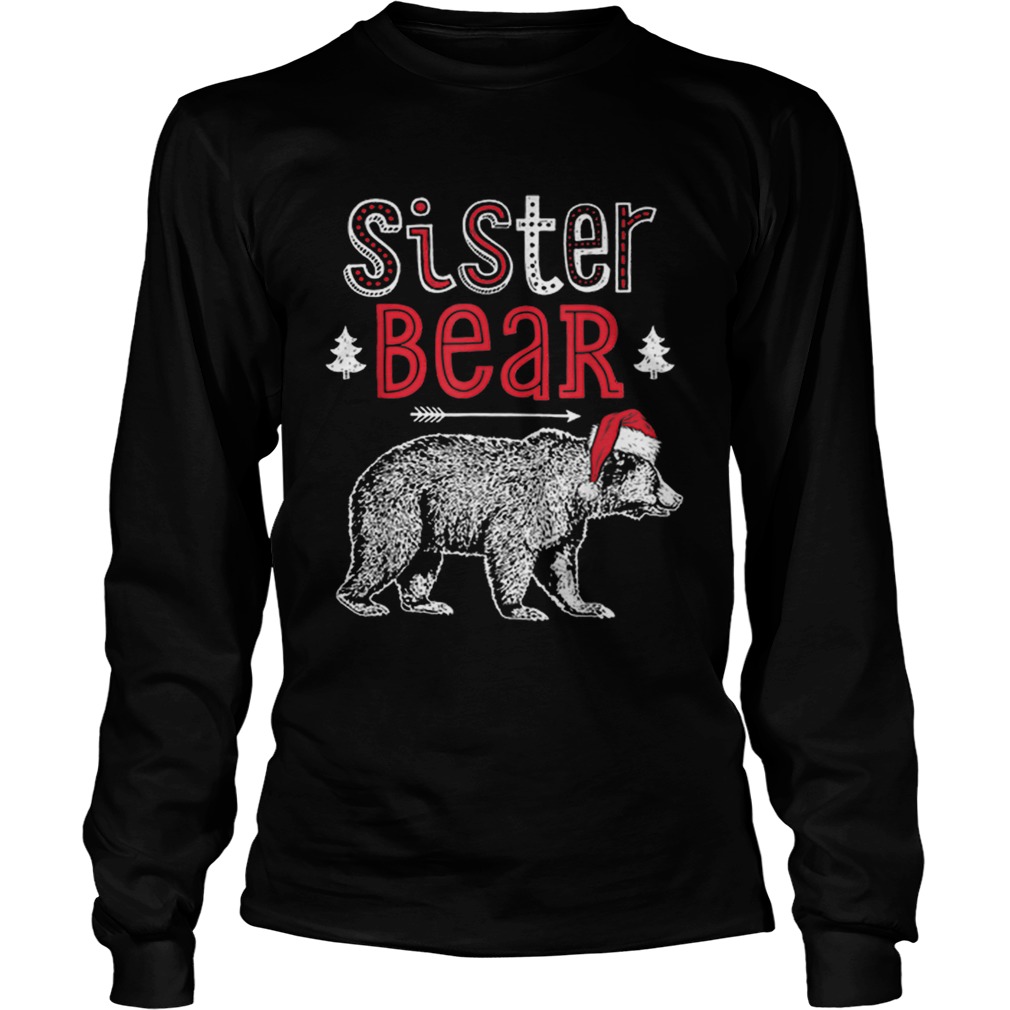 Beautiful Sister Bear Christmas Santa Family Matching Pajamas LongSleeve