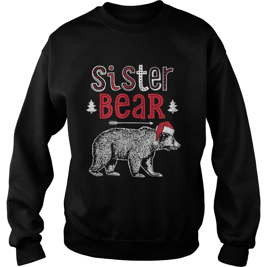 Beautiful Sister Bear Christmas Santa Family Matching Pajamas Sweatshirt