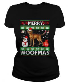 Beautiful Vizsla Dog Merry Woofmas Christmas Costume  Classic Ladies