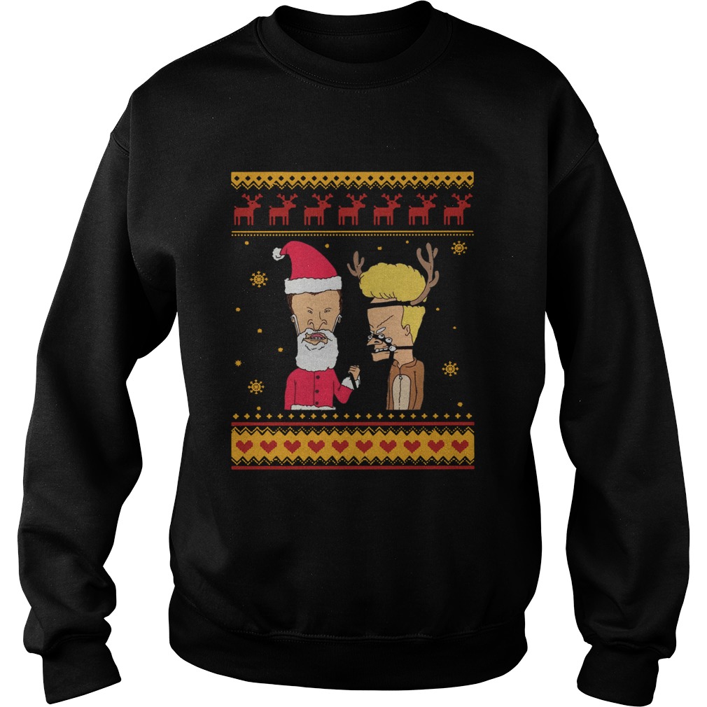 Beavis And Butthead Christmas Sweatshirt