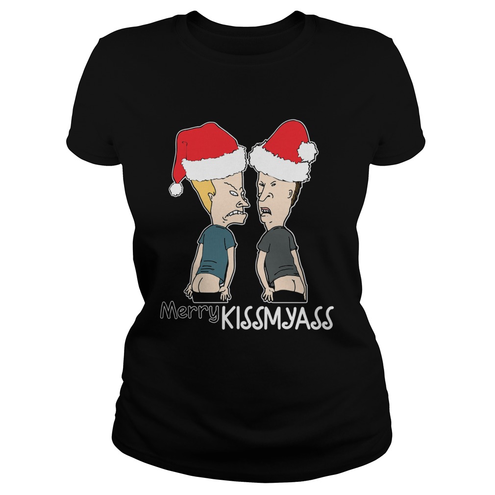 Beavis and ButtHead Merry Kissmyass Christmas Classic Ladies