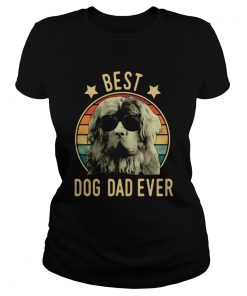 Best Dog Dad Ever Newfoundland Dog Vintage  Classic Ladies