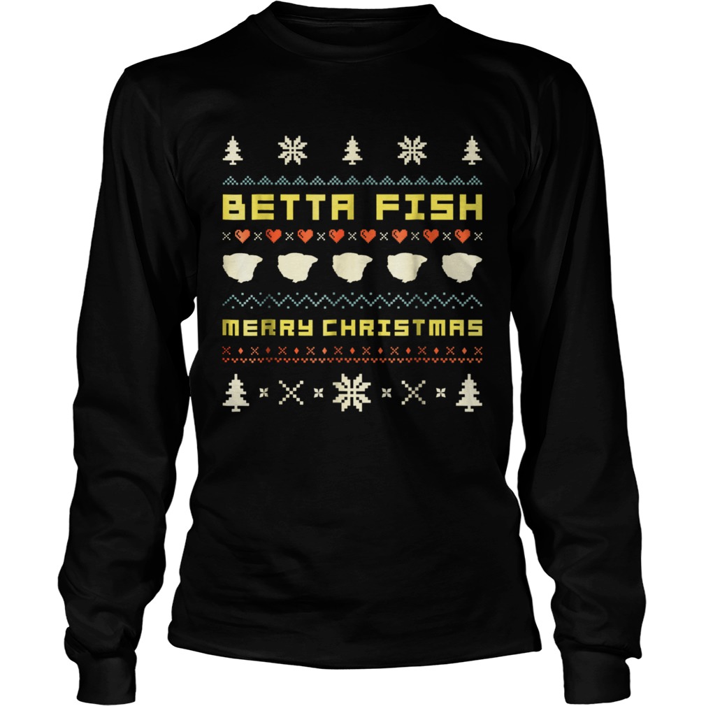 Betta Fish Christmas Ugly LongSleeve