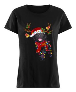 Black Labrador Retriever Gorgeous Reindeer Crewneck  Classic Women's T-shirt