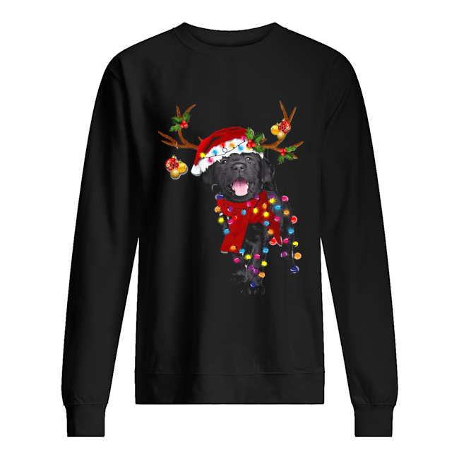 Black Labrador Retriever Gorgeous Reindeer Crewneck Unisex Sweatshirt