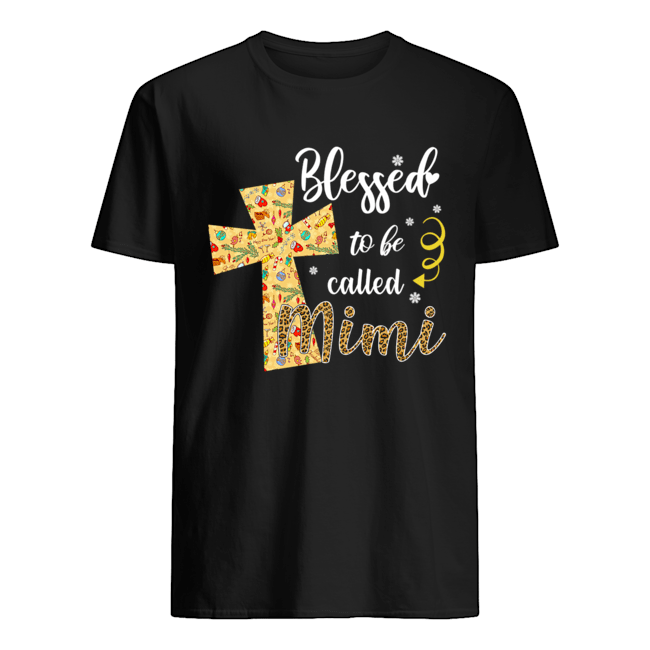 Blessed To Be Called Mimi Cross Christmas shirt