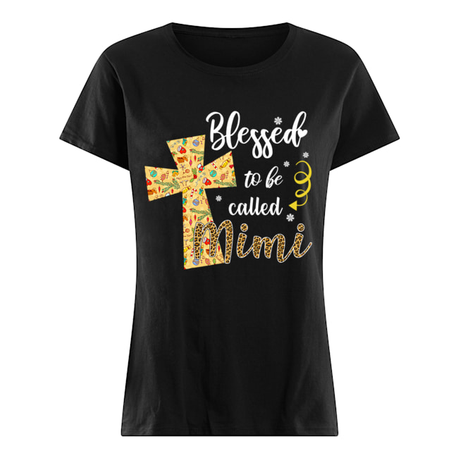 Blessed To Be Called Mimi Cross Christmas Classic Women's T-shirt