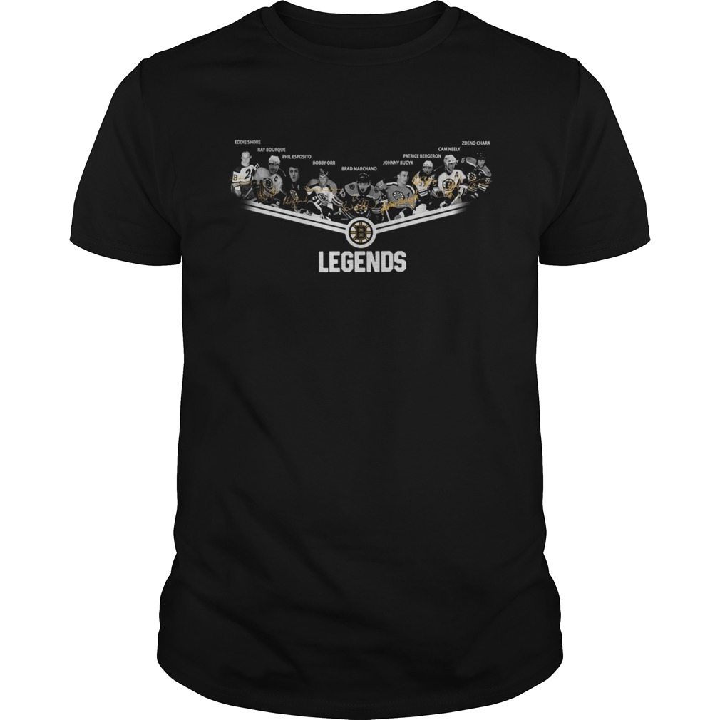 Boston Bruins Legends team signature shirt