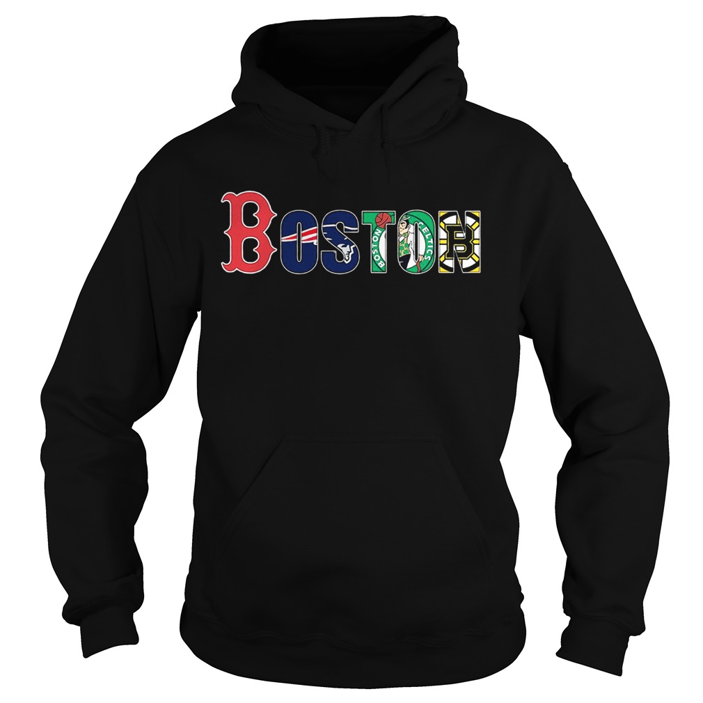 Boston Red Sox New England Patriots Celtics Bruins Hoodie