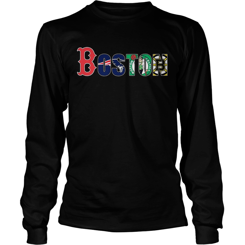 Boston Red Sox New England Patriots Celtics Bruins LongSleeve