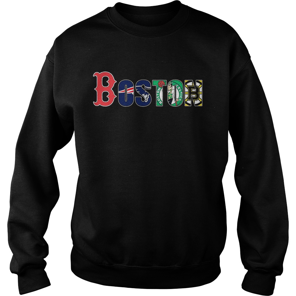 Boston Red Sox New England Patriots Celtics Bruins Sweatshirt