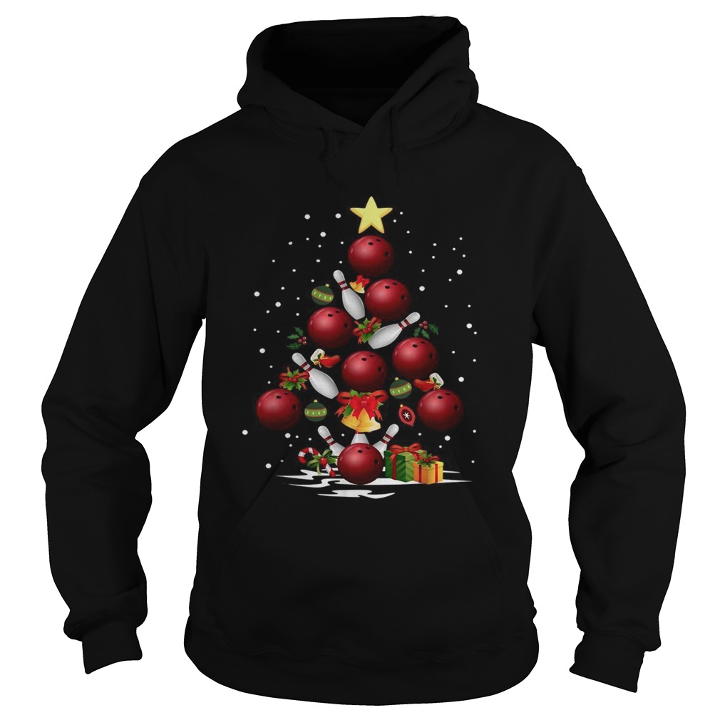 Bowling Christmas tree Hoodie