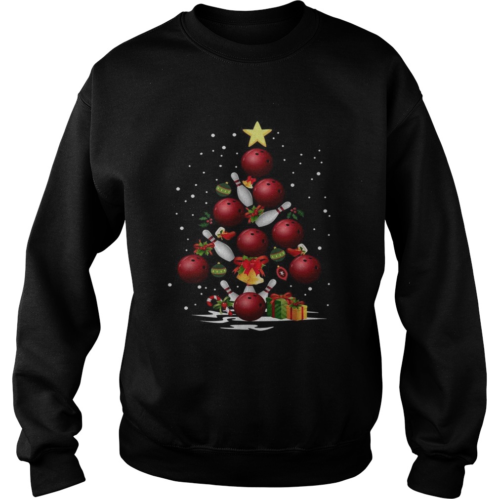 Bowling Christmas tree Sweatshirt