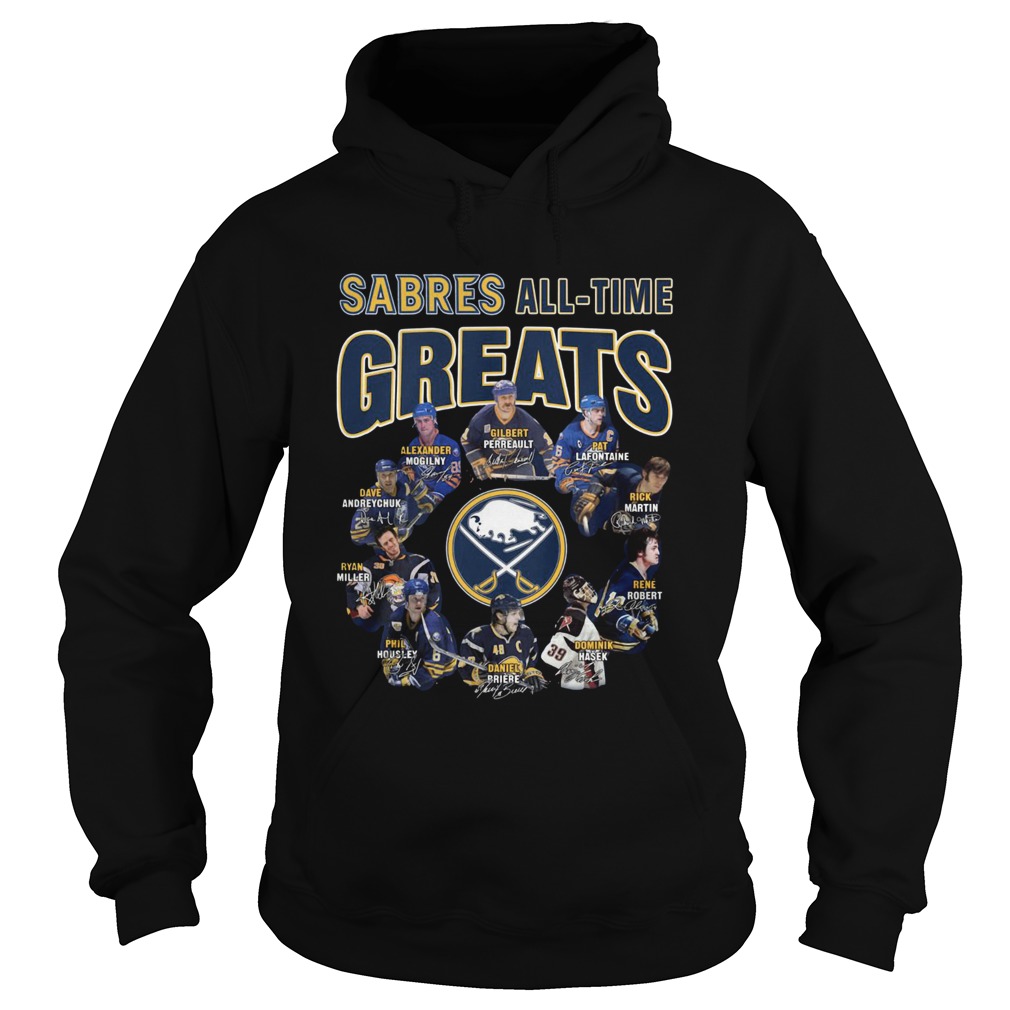 Buffalo Sabres Alltime Greats Players Signatures Hoodie