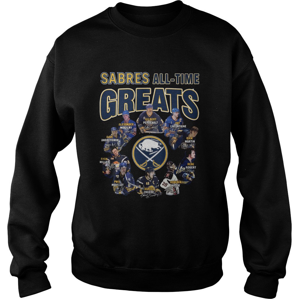 Buffalo Sabres Alltime Greats Players Signatures Sweatshirt