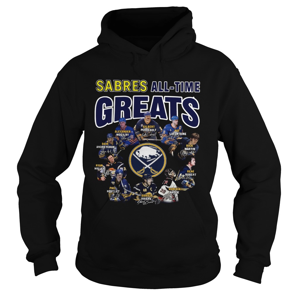 Buffalo Sabres all time great players signatures LlMlTED EDlTlON Hoodie