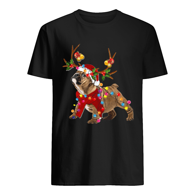 Bulldog Gorgeous Reindeer Crewneck Christmas shirt