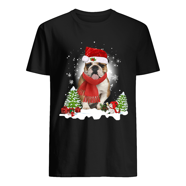 Bulldog Santa Clause Christmas shirt