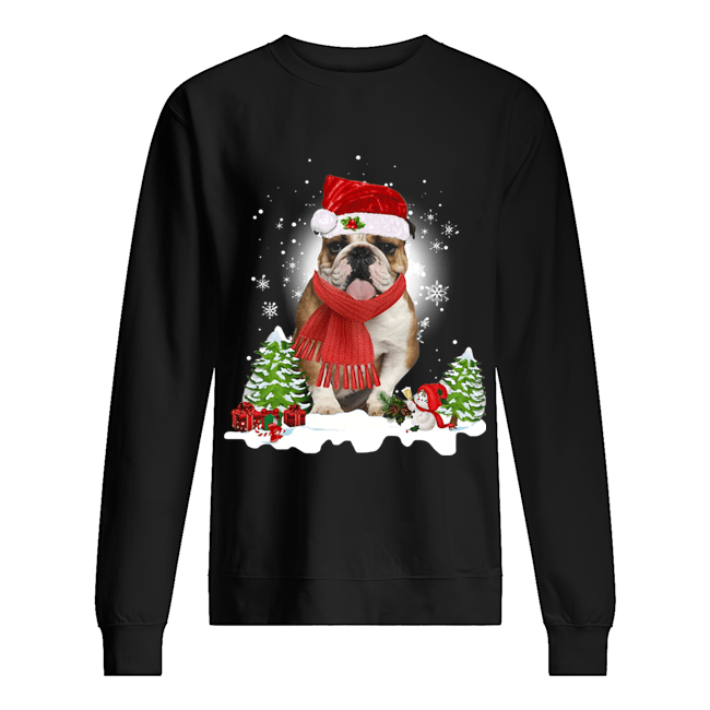 Bulldog Santa Clause Christmas Unisex Sweatshirt