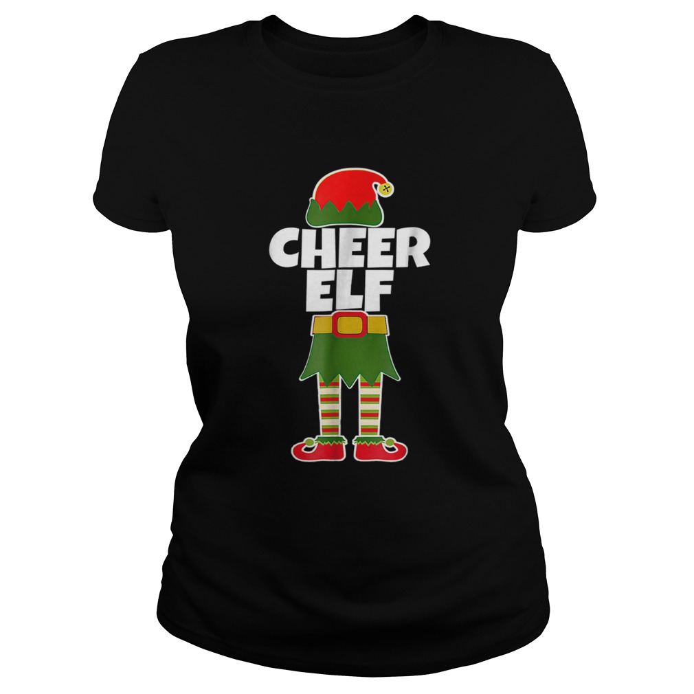 CHEER ELF Funny Cheerleader Christmas Holiday Classic Ladies