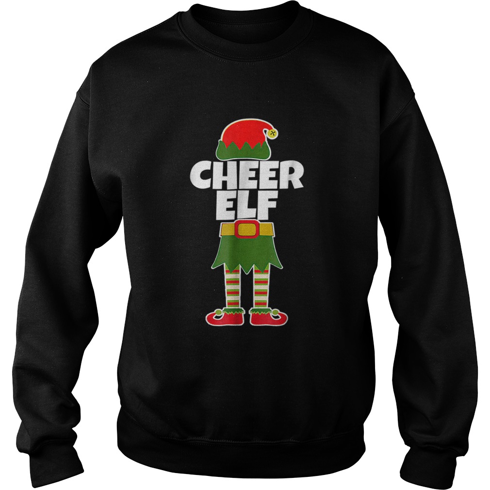 CHEER ELF Funny Cheerleader Christmas Holiday Sweatshirt