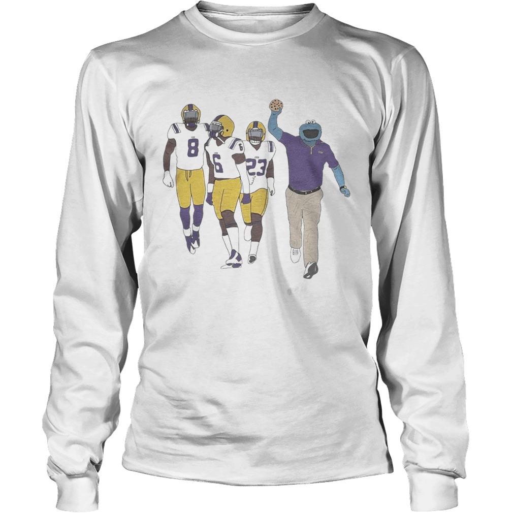 Cajun Cookie Monster LSU Tigers Peter Parrish Terrace Marshall Jr Corren Norman LongSleeve