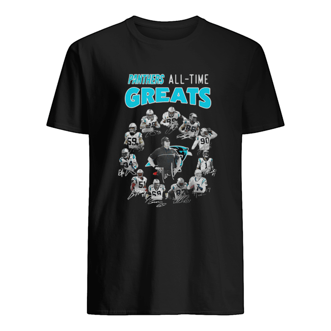 Carolina Panthers All-Time Greats Team Signatures shirt