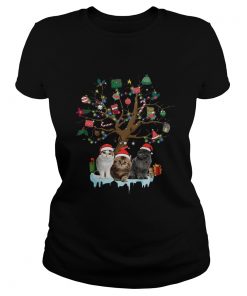 Cat Lover Christmas Tree  Classic Ladies