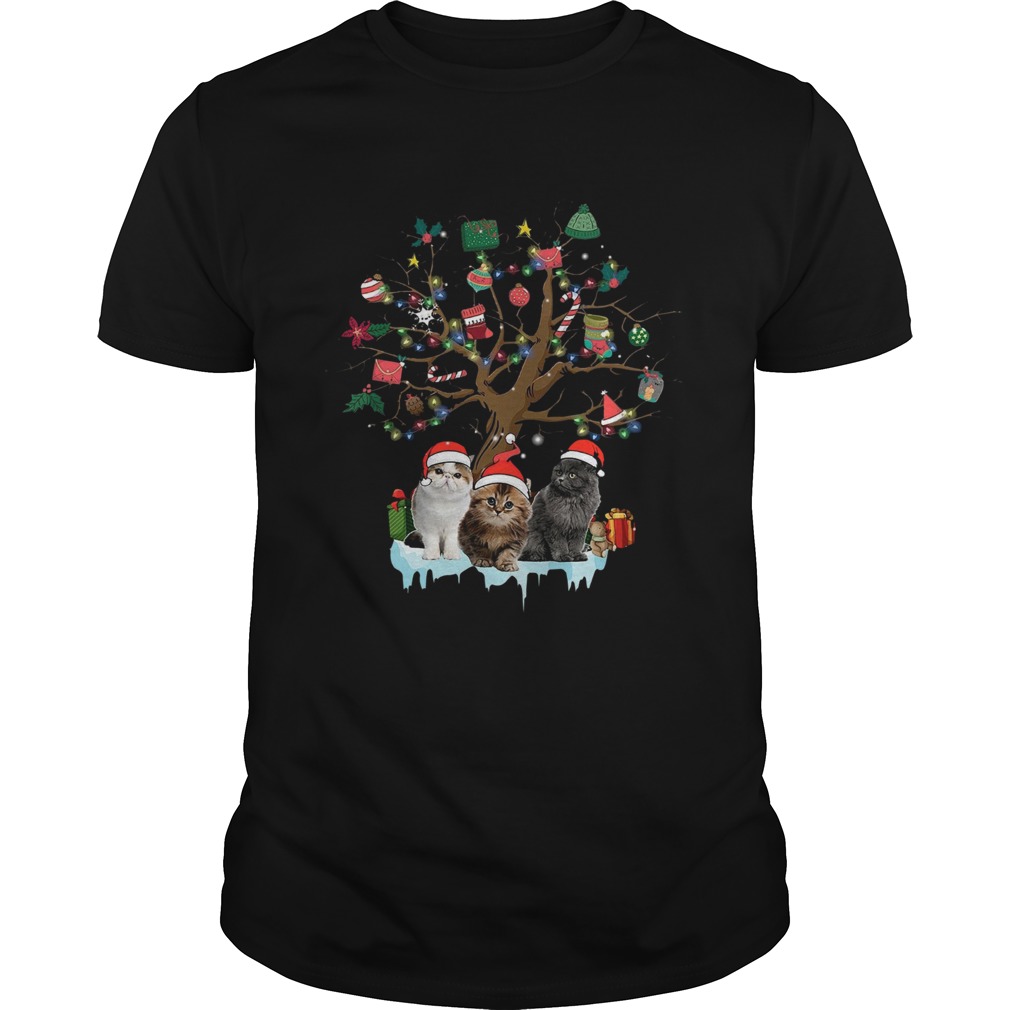 Cat Lover Christmas Tree shirt