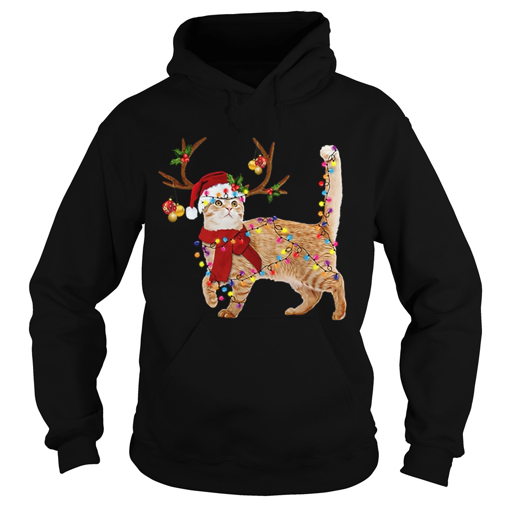 Cat gorgeous reindeer Christmas Hoodie