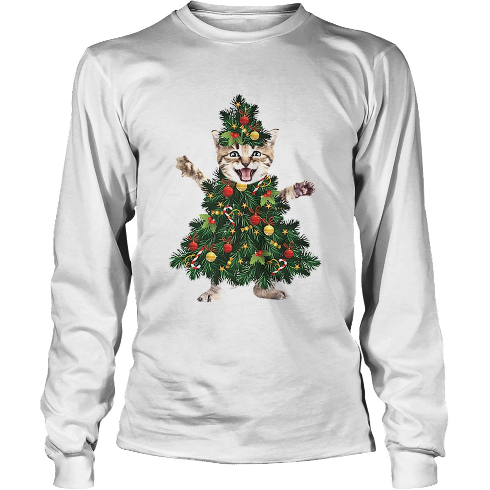 Cat pine Christmas tree LongSleeve