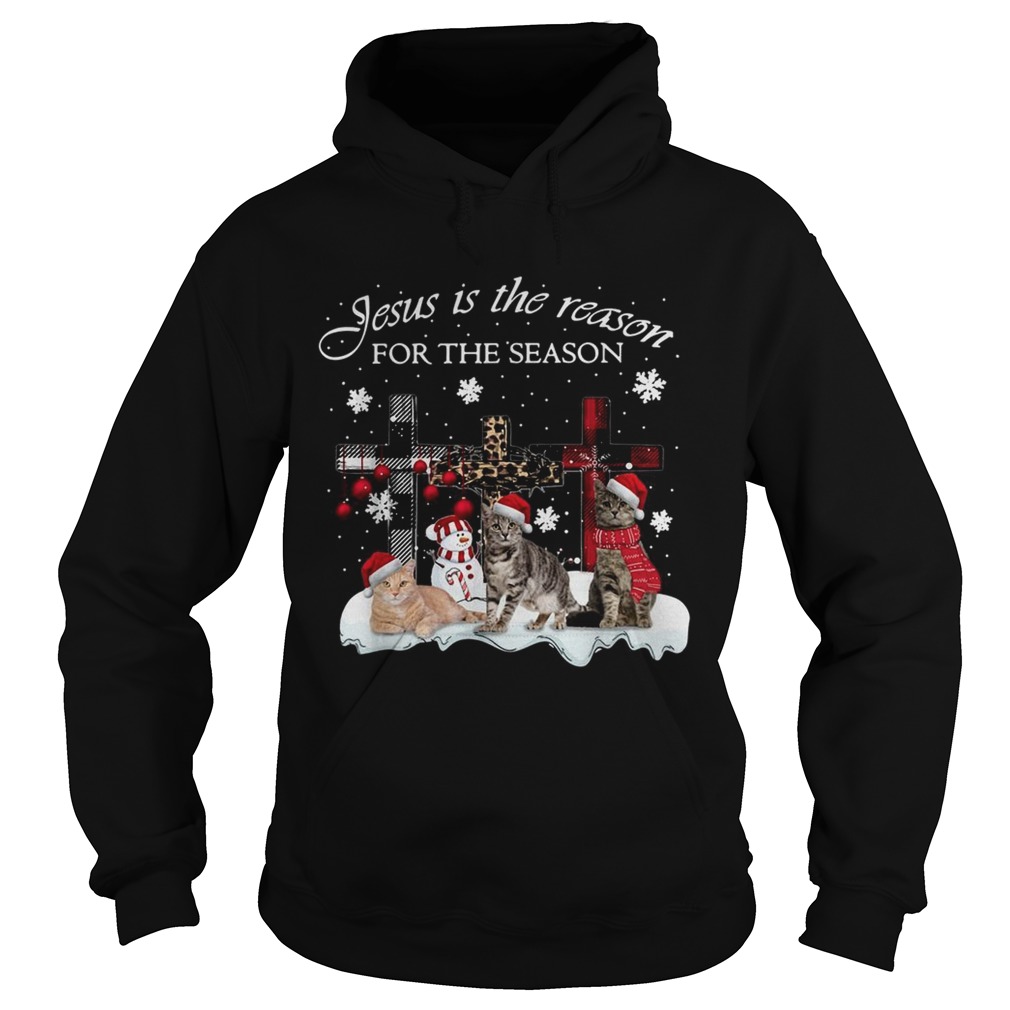 Cats Jesus is the reason for the season Christmas Hoodie