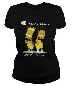 Champion Lebron James Jersey Lakers The Simpsons Signatures  Classic Ladies