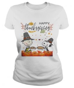 Charlie Brown And Snoopy Peanuts Happy Thanksgiving  Classic Ladies