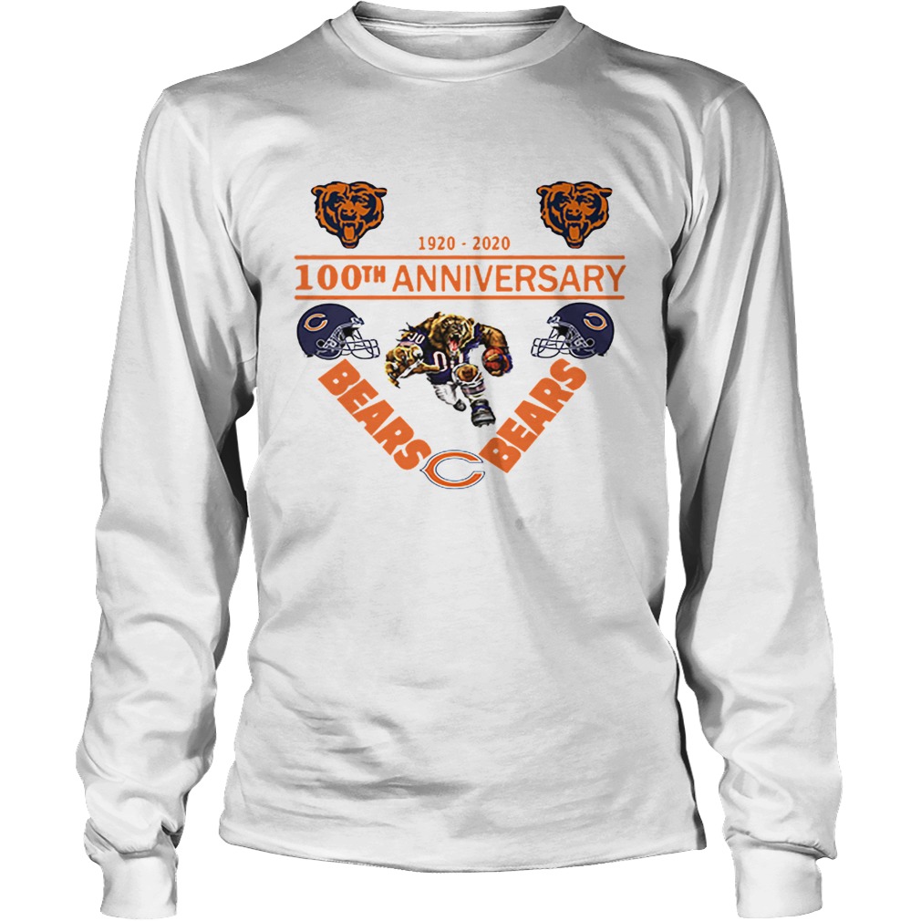 Chicago Bears 19202020 100th anniversary LongSleeve