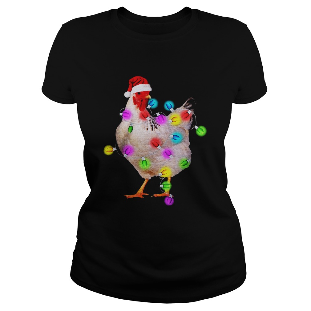 Chicken With Christmas Light Classic Ladies